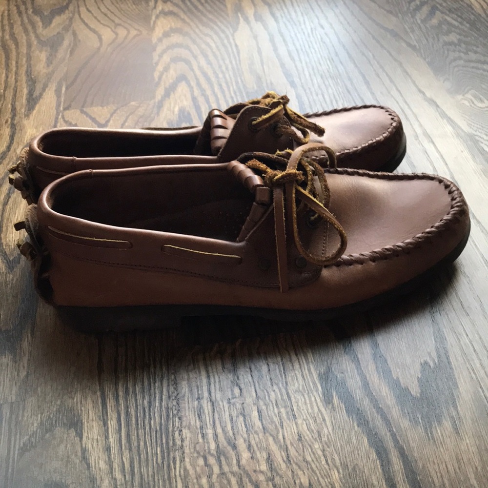 Levi’s leather top sider loafer boat shoes, size 9